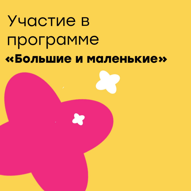 Участие в проекте "Большие и маленькие"