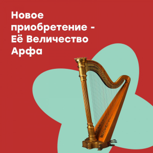 Новое приобретение - Ее Величество Арфа!