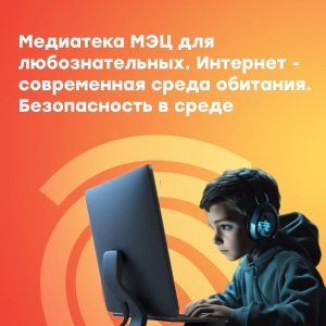 Интернет - современная среда обитания. Безопасность в среде