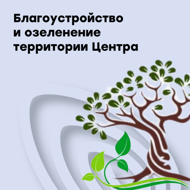 Благоустройство и озеленение центра