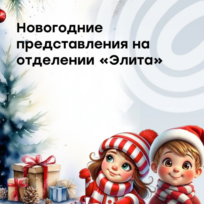 Праздничные новогодние программы на отделении "Элита"